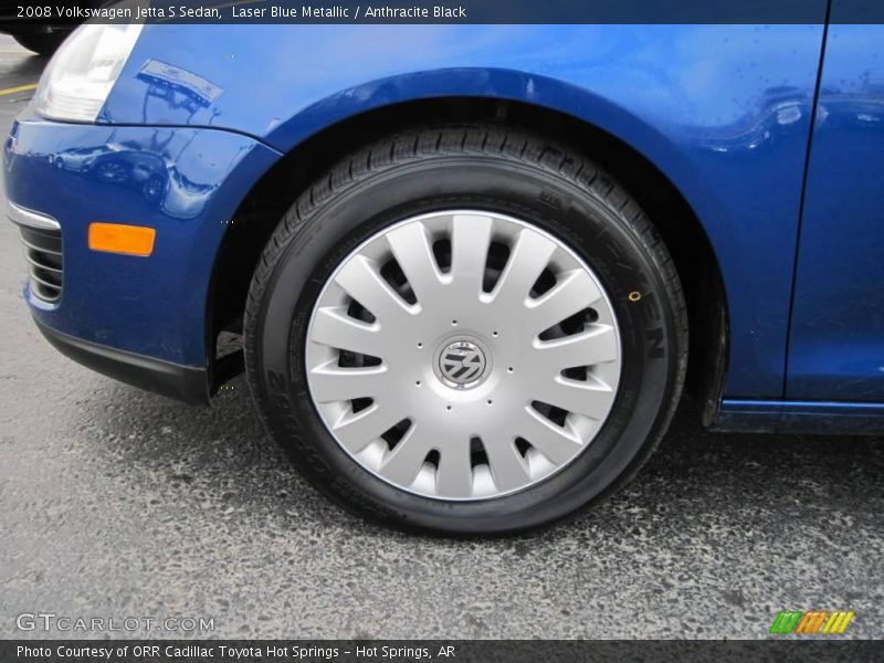 Laser Blue Metallic / Anthracite Black 2008 Volkswagen Jetta S Sedan