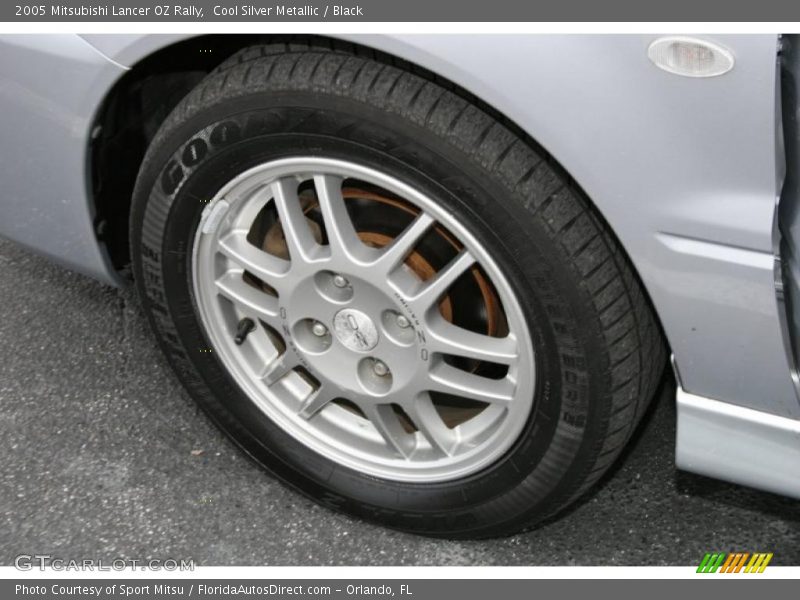 Cool Silver Metallic / Black 2005 Mitsubishi Lancer OZ Rally
