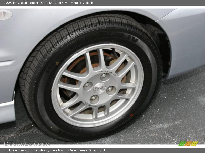 Cool Silver Metallic / Black 2005 Mitsubishi Lancer OZ Rally