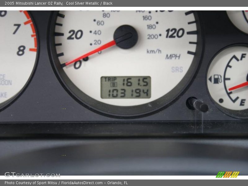 Cool Silver Metallic / Black 2005 Mitsubishi Lancer OZ Rally