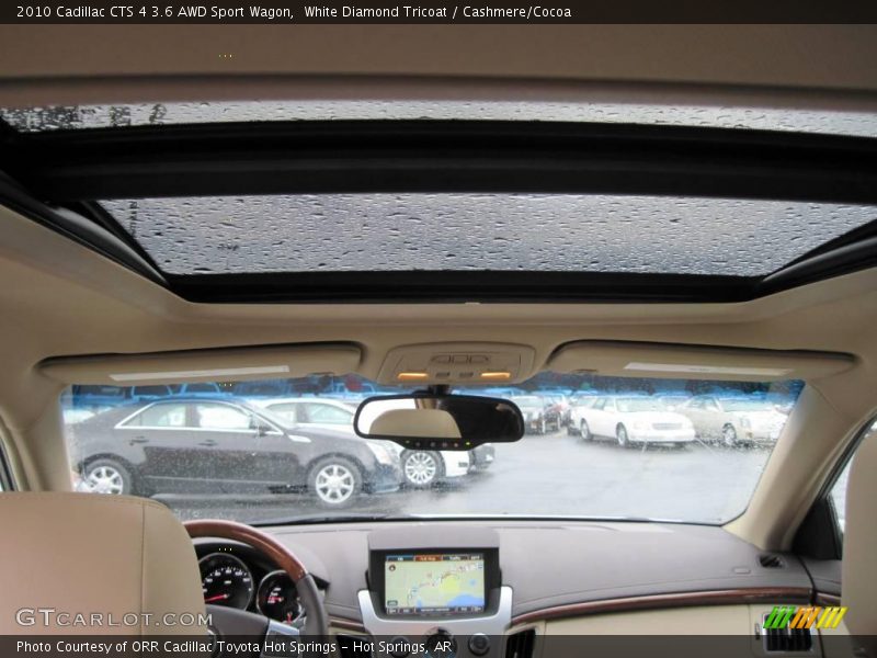 White Diamond Tricoat / Cashmere/Cocoa 2010 Cadillac CTS 4 3.6 AWD Sport Wagon