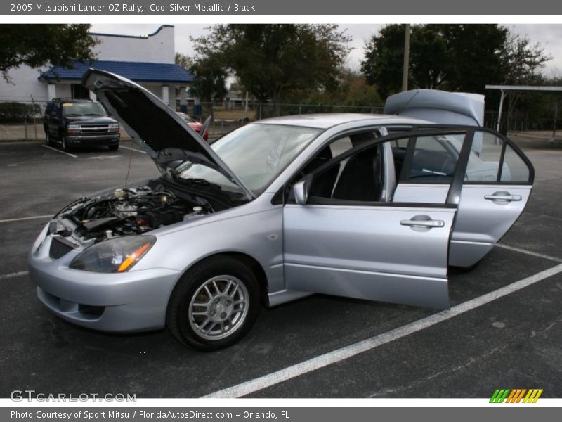 Cool Silver Metallic / Black 2005 Mitsubishi Lancer OZ Rally