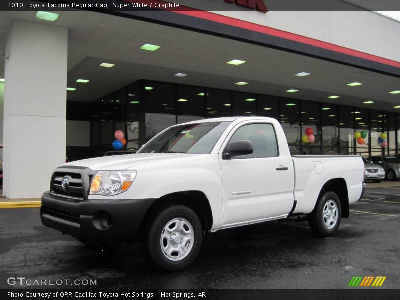 Super White / Graphite 2010 Toyota Tacoma Regular Cab