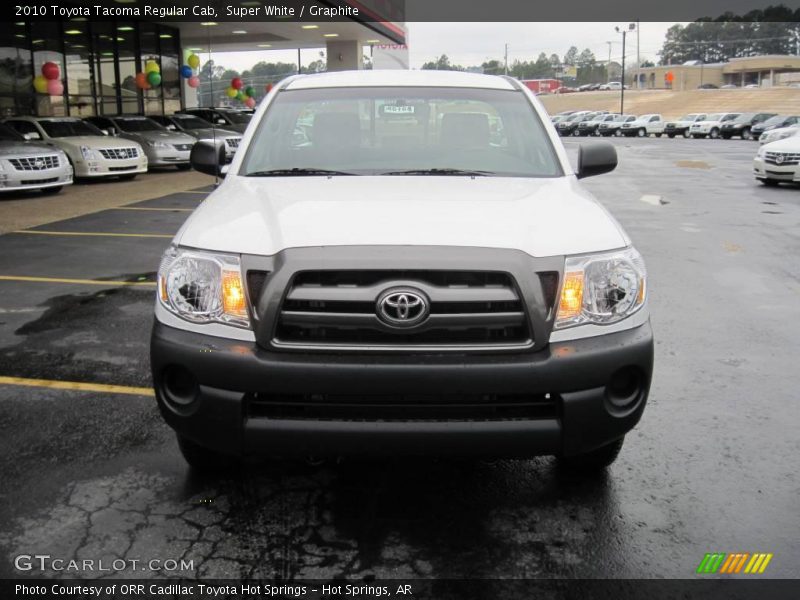 Super White / Graphite 2010 Toyota Tacoma Regular Cab
