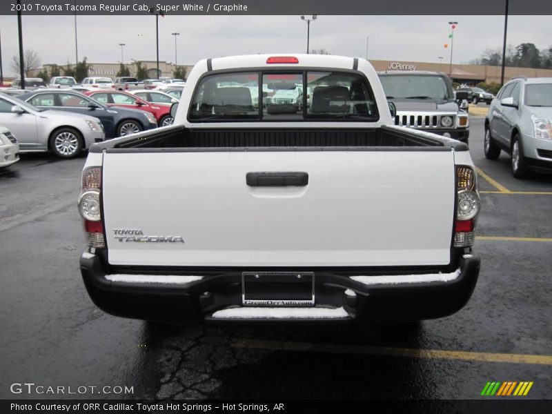 Super White / Graphite 2010 Toyota Tacoma Regular Cab