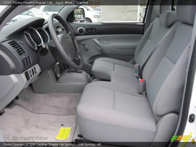 Super White / Graphite 2010 Toyota Tacoma Regular Cab