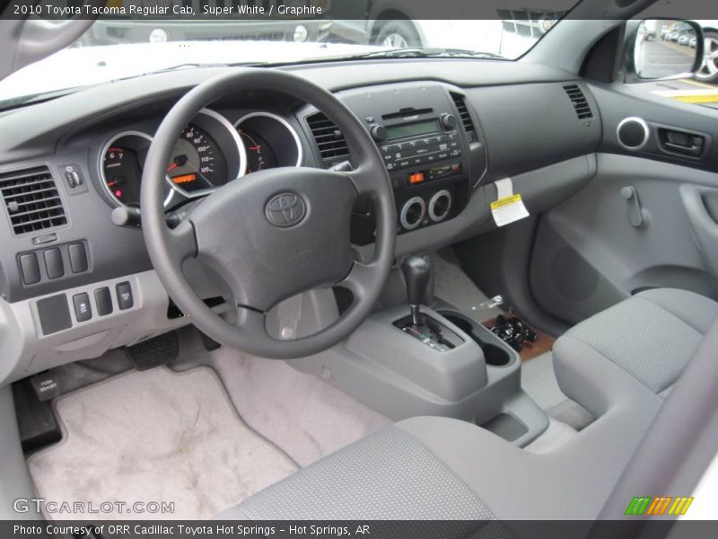 Super White / Graphite 2010 Toyota Tacoma Regular Cab