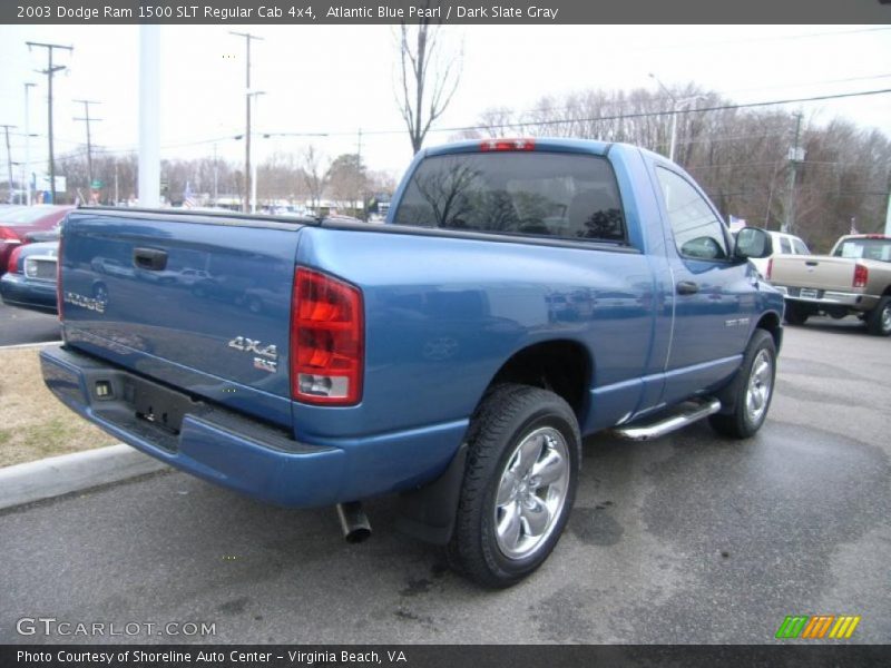 Atlantic Blue Pearl / Dark Slate Gray 2003 Dodge Ram 1500 SLT Regular Cab 4x4