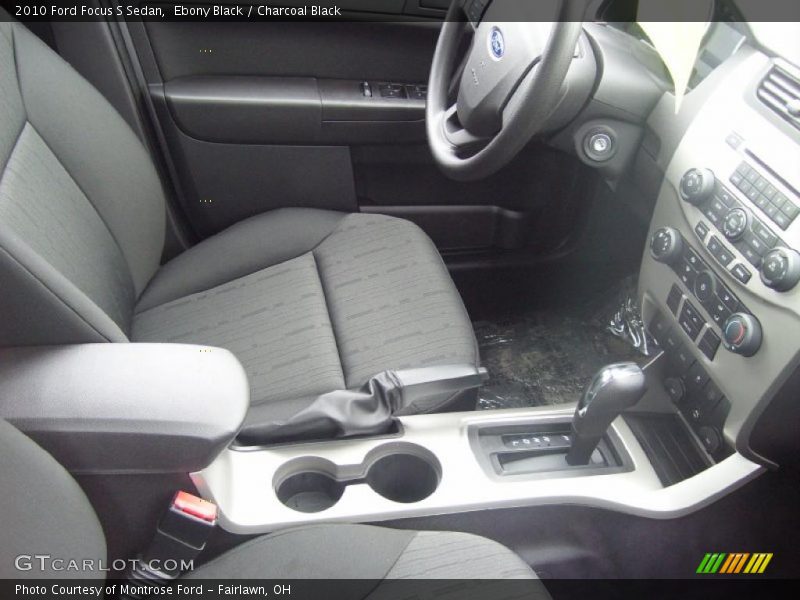 Ebony Black / Charcoal Black 2010 Ford Focus S Sedan