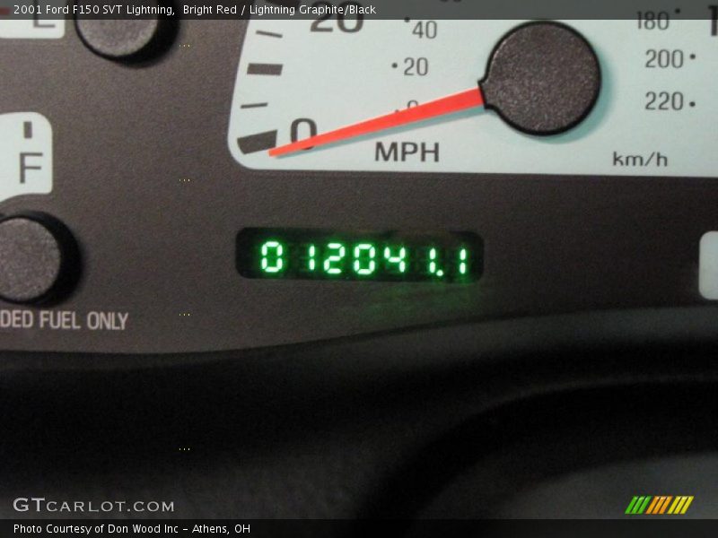 Bright Red / Lightning Graphite/Black 2001 Ford F150 SVT Lightning