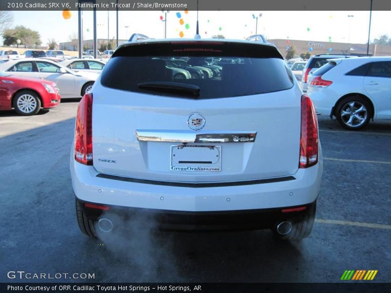 Platinum Ice Tricoat / Shale/Brownstone 2010 Cadillac SRX V6