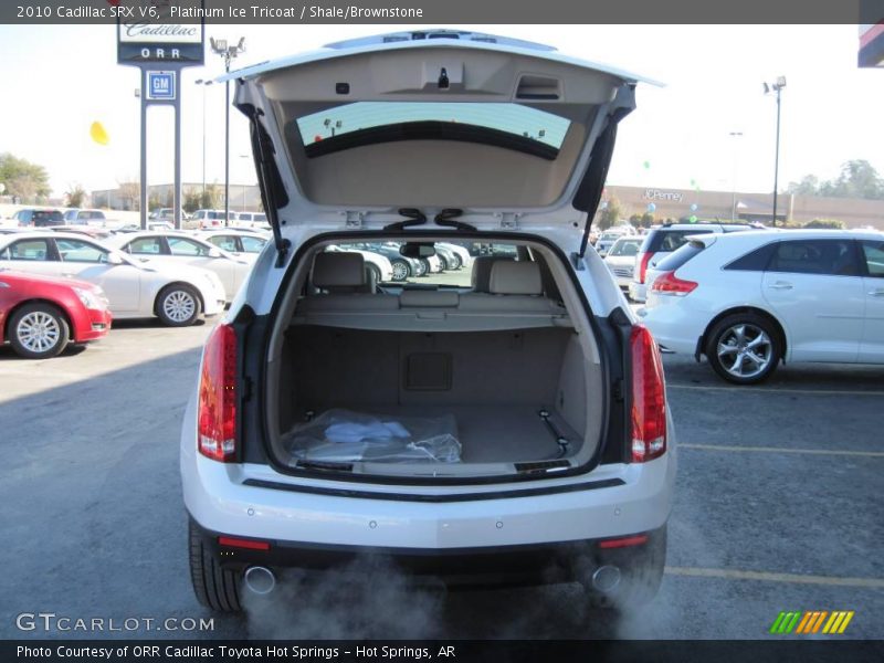 Platinum Ice Tricoat / Shale/Brownstone 2010 Cadillac SRX V6