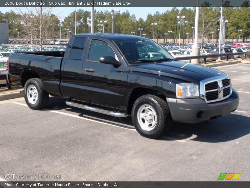 Brilliant Black / Medium Slate Gray 2006 Dodge Dakota ST Club Cab