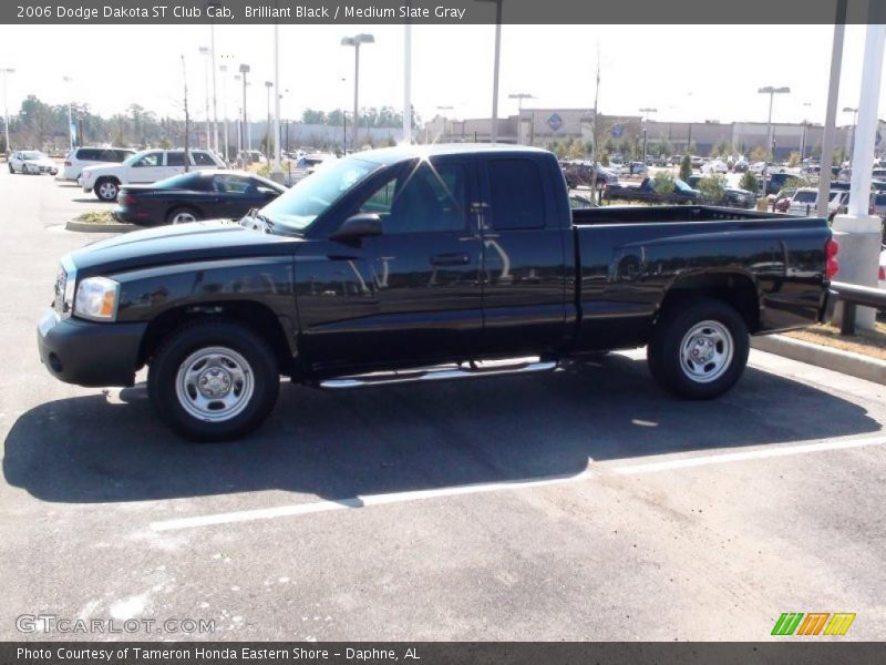Brilliant Black / Medium Slate Gray 2006 Dodge Dakota ST Club Cab