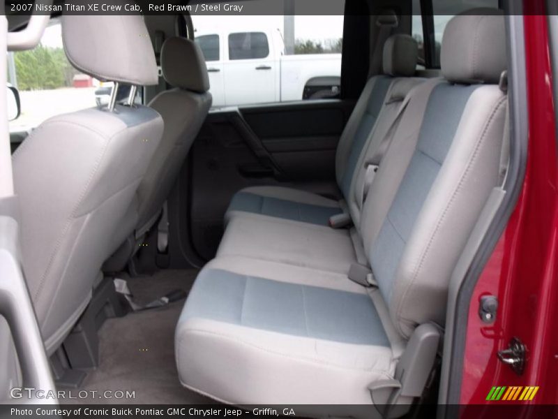 Red Brawn / Steel Gray 2007 Nissan Titan XE Crew Cab