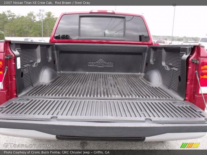 Red Brawn / Steel Gray 2007 Nissan Titan XE Crew Cab