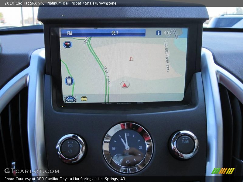Platinum Ice Tricoat / Shale/Brownstone 2010 Cadillac SRX V6