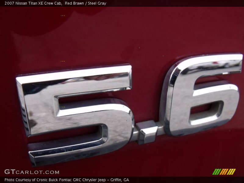 Red Brawn / Steel Gray 2007 Nissan Titan XE Crew Cab