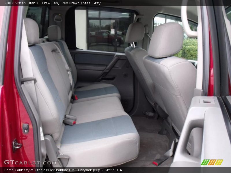 Red Brawn / Steel Gray 2007 Nissan Titan XE Crew Cab