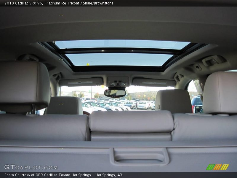 Platinum Ice Tricoat / Shale/Brownstone 2010 Cadillac SRX V6