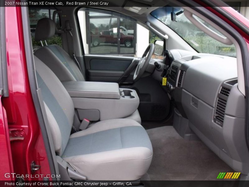 Red Brawn / Steel Gray 2007 Nissan Titan XE Crew Cab