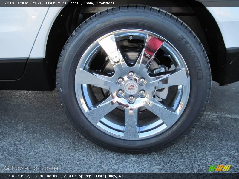 Platinum Ice Tricoat / Shale/Brownstone 2010 Cadillac SRX V6