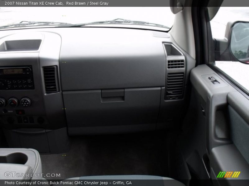 Red Brawn / Steel Gray 2007 Nissan Titan XE Crew Cab