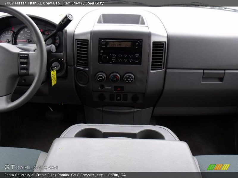 Red Brawn / Steel Gray 2007 Nissan Titan XE Crew Cab