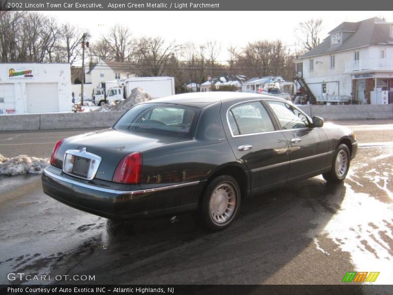 Aspen Green Metallic / Light Parchment 2002 Lincoln Town Car Executive