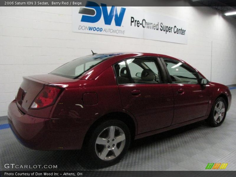 Berry Red / Beige 2006 Saturn ION 3 Sedan