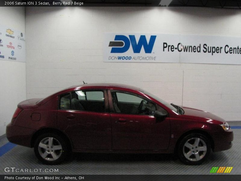 Berry Red / Beige 2006 Saturn ION 3 Sedan