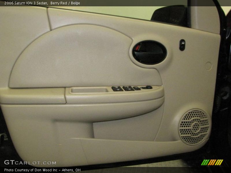 Berry Red / Beige 2006 Saturn ION 3 Sedan