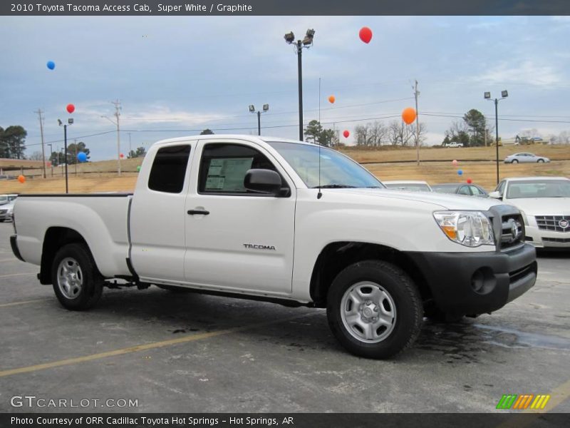 Super White / Graphite 2010 Toyota Tacoma Access Cab
