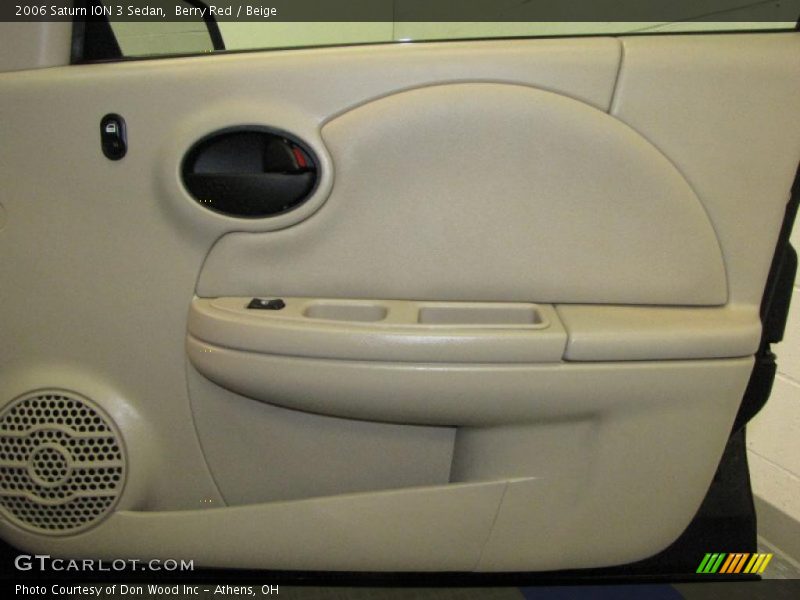 Berry Red / Beige 2006 Saturn ION 3 Sedan