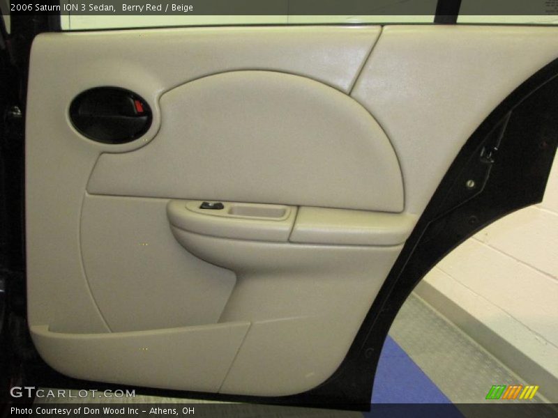 Berry Red / Beige 2006 Saturn ION 3 Sedan