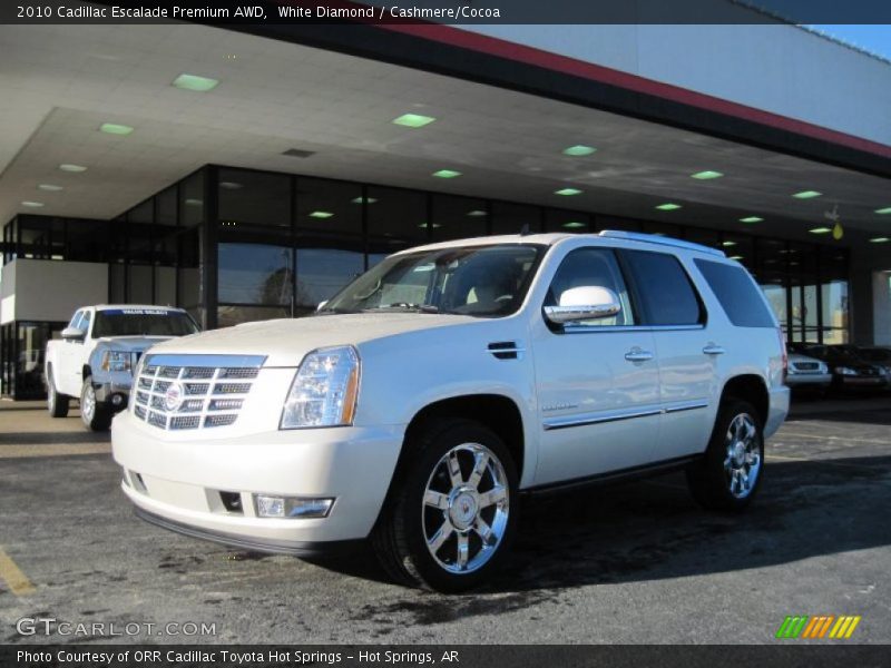 White Diamond / Cashmere/Cocoa 2010 Cadillac Escalade Premium AWD