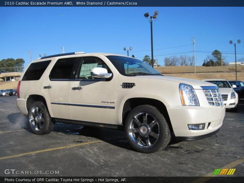 White Diamond / Cashmere/Cocoa 2010 Cadillac Escalade Premium AWD