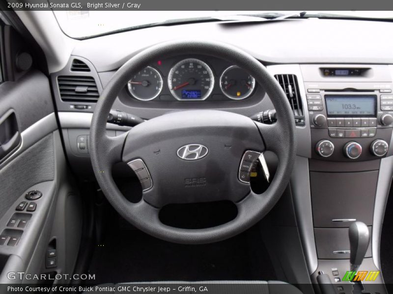 Bright Silver / Gray 2009 Hyundai Sonata GLS
