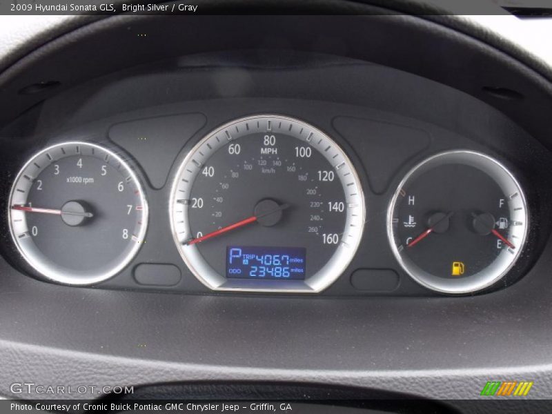 Bright Silver / Gray 2009 Hyundai Sonata GLS