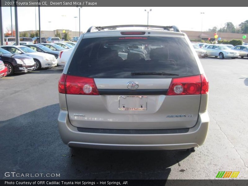 Desert Sand Mica / Taupe 2007 Toyota Sienna CE