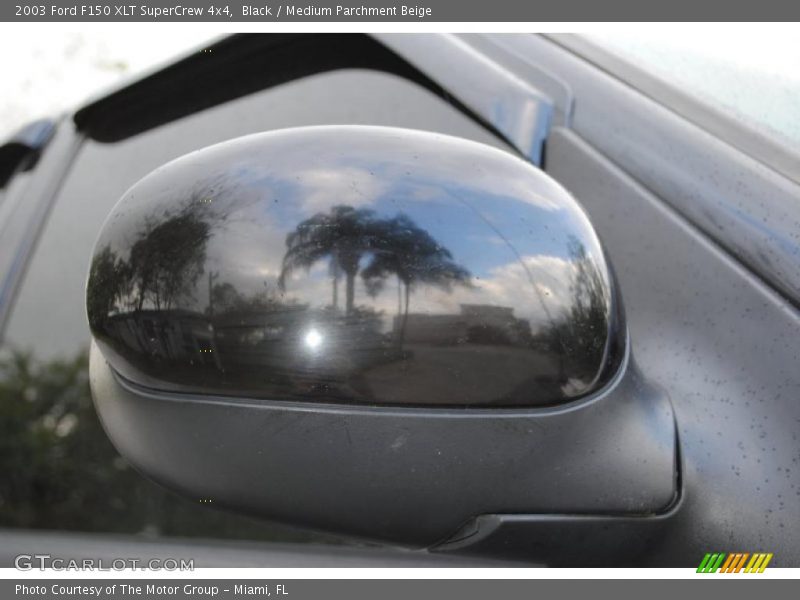 Black / Medium Parchment Beige 2003 Ford F150 XLT SuperCrew 4x4