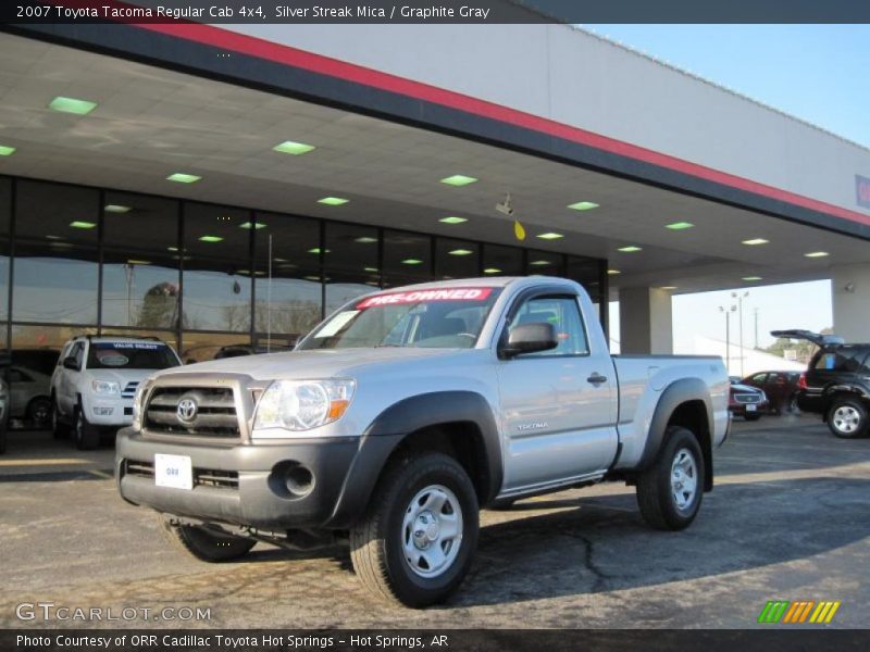 Silver Streak Mica / Graphite Gray 2007 Toyota Tacoma Regular Cab 4x4