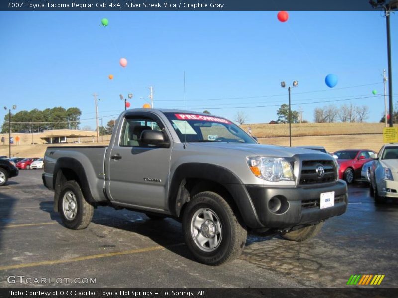 Silver Streak Mica / Graphite Gray 2007 Toyota Tacoma Regular Cab 4x4