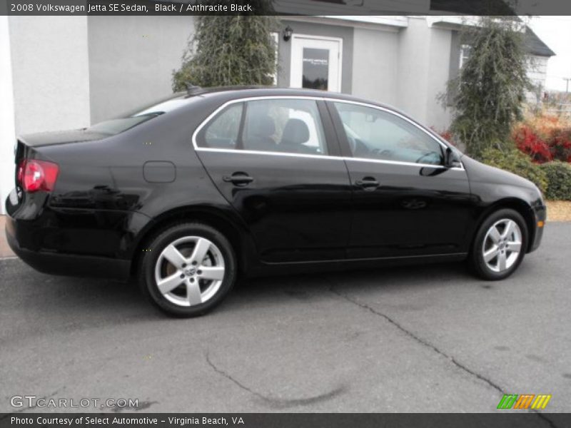 Black / Anthracite Black 2008 Volkswagen Jetta SE Sedan