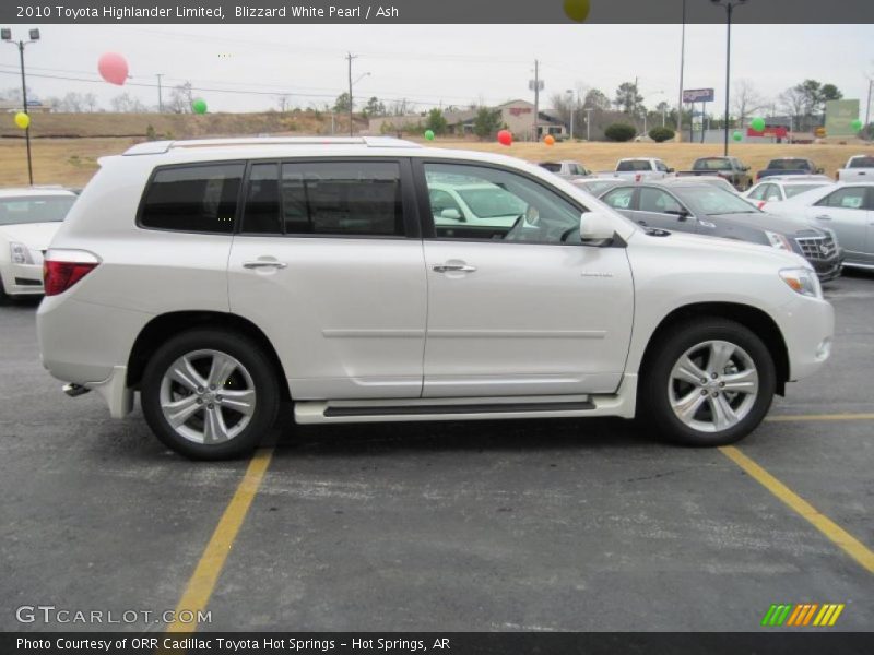Blizzard White Pearl / Ash 2010 Toyota Highlander Limited