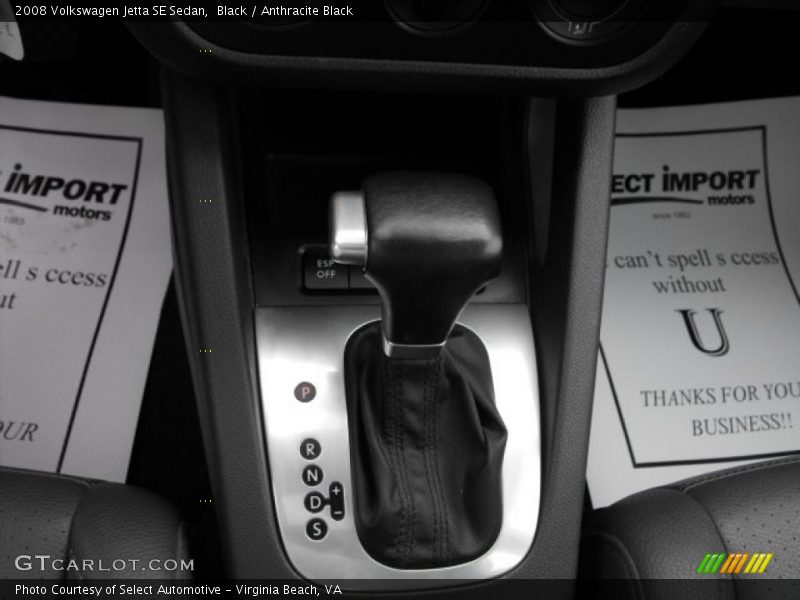 Black / Anthracite Black 2008 Volkswagen Jetta SE Sedan
