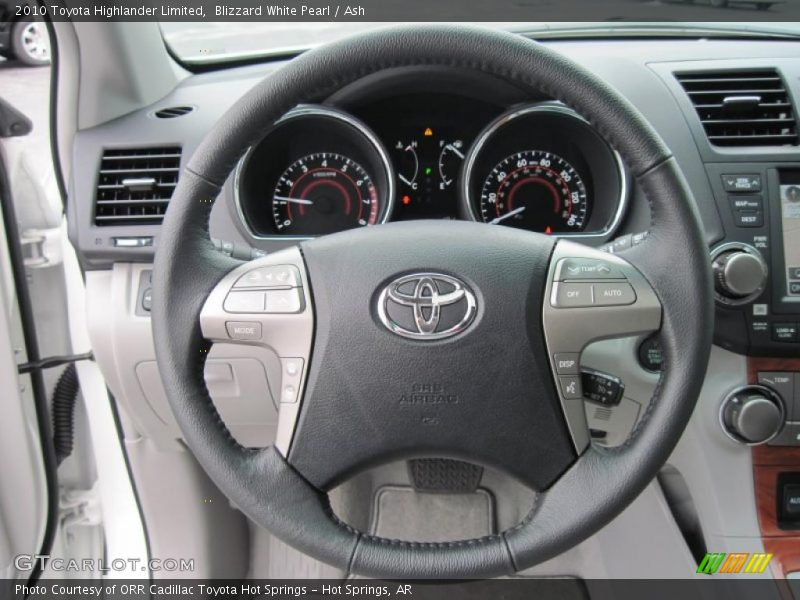 Blizzard White Pearl / Ash 2010 Toyota Highlander Limited