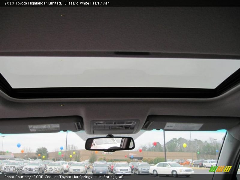 Blizzard White Pearl / Ash 2010 Toyota Highlander Limited