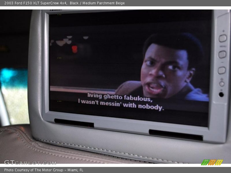 Black / Medium Parchment Beige 2003 Ford F150 XLT SuperCrew 4x4