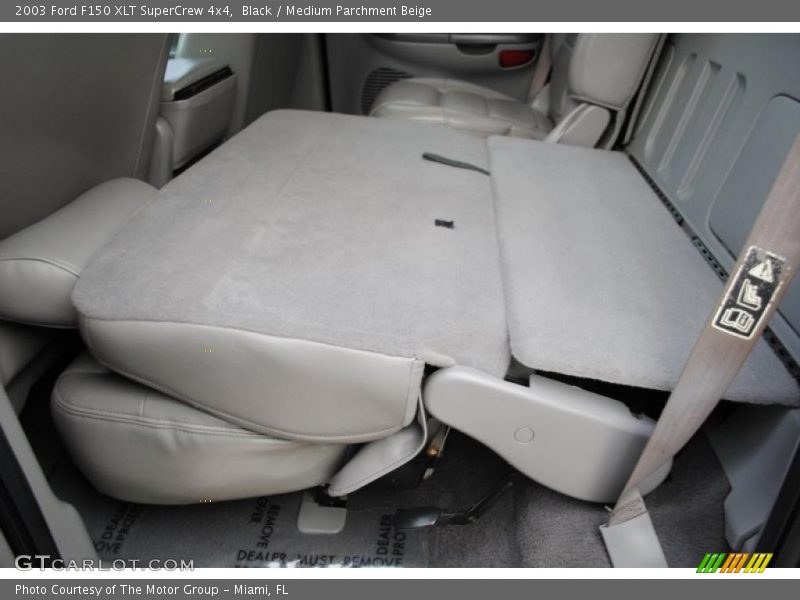 Black / Medium Parchment Beige 2003 Ford F150 XLT SuperCrew 4x4